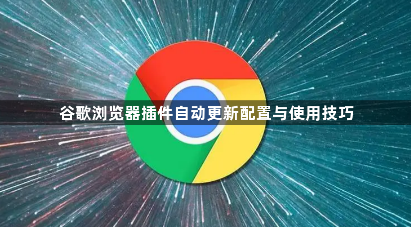 谷歌浏览器插件自动更新配置与使用技巧1