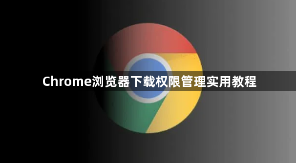 Chrome浏览器下载权限管理实用教程1