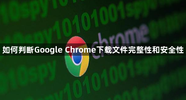 如何判断Google Chrome下载文件完整性和安全性1