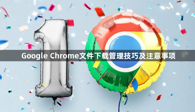 Google Chrome文件下载管理技巧及注意事项1