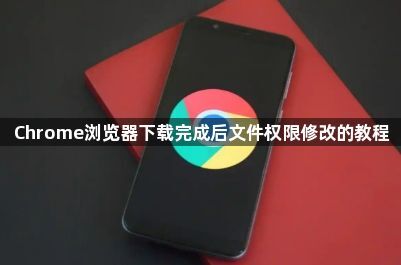 Chrome浏览器下载完成后文件权限修改的教程1