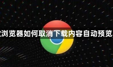 谷歌浏览器如何取消下载内容自动预览功能1