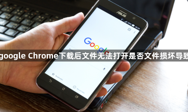 google Chrome下载后文件无法打开是否文件损坏导致1