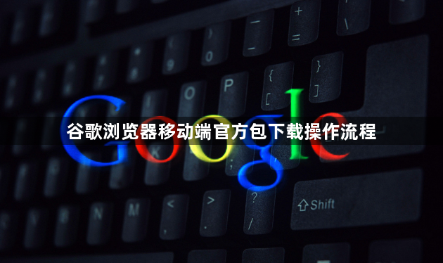谷歌浏览器移动端官方包下载操作流程1