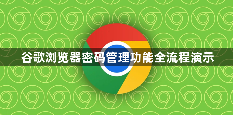 谷歌浏览器密码管理功能全流程演示1