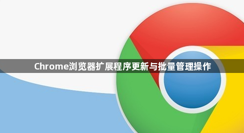 Chrome浏览器扩展程序更新与批量管理操作1