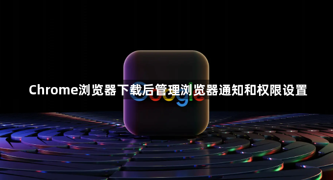 Chrome浏览器下载后管理浏览器通知和权限设置1