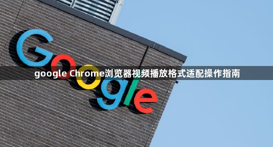 google Chrome浏览器视频播放格式适配操作指南1