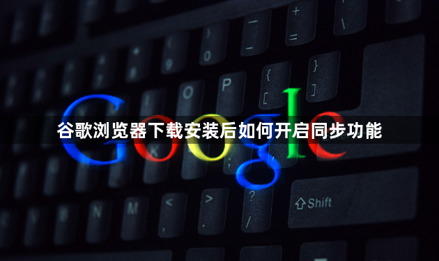 谷歌浏览器下载安装后如何开启同步功能1