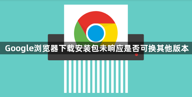 Google浏览器下载安装包未响应是否可换其他版本1