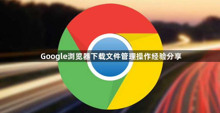 Google浏览器下载文件管理操作经验分享1