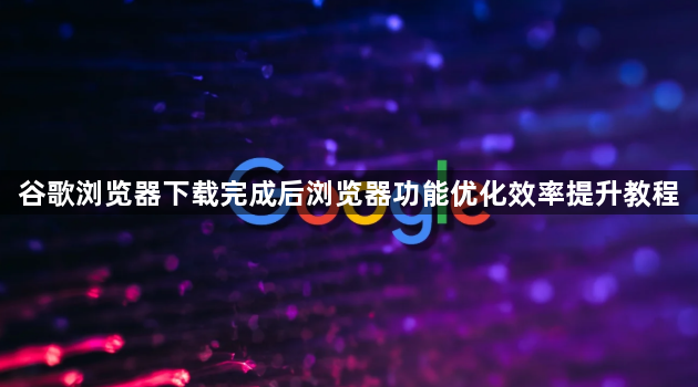 谷歌浏览器下载完成后浏览器功能优化效率提升教程1