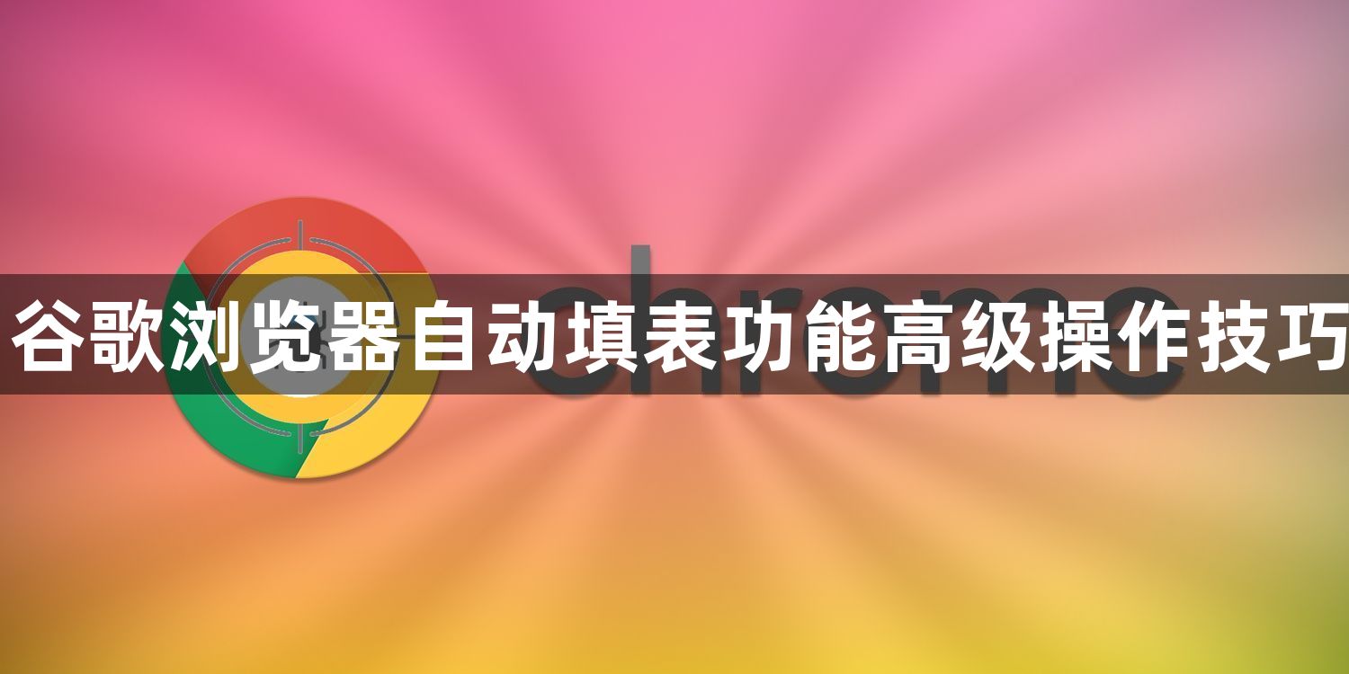 谷歌浏览器自动填表功能高级操作技巧1