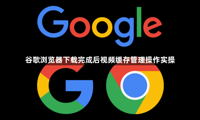谷歌浏览器下载完成后视频缓存管理操作实操1