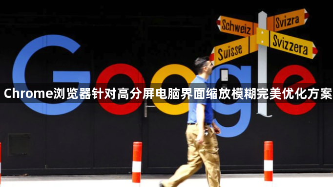 Chrome浏览器针对高分屏电脑界面缩放模糊完美优化方案1