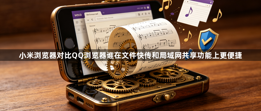 小米浏览器对比QQ浏览器谁在文件快传和局域网共享功能上更便捷1