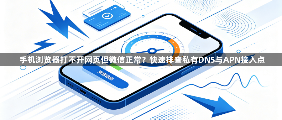 手机浏览器打不开网页但微信正常？快速排查私有DNS与APN接入点1