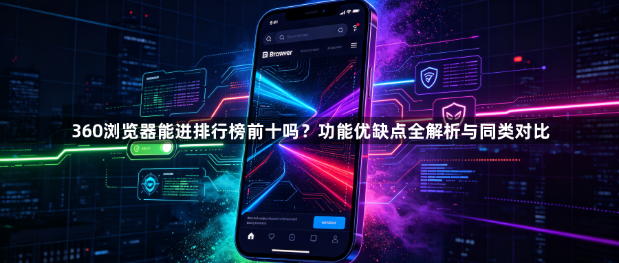 360浏览器能进排行榜前十吗？功能优缺点全解析与同类对比1