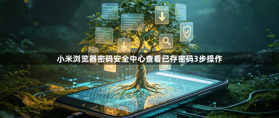 小米浏览器密码安全中心查看已存密码3步操作1