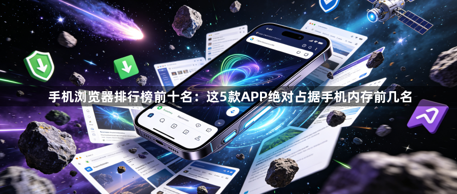 手机浏览器排行榜前十名：这5款APP绝对占据手机内存前几名1