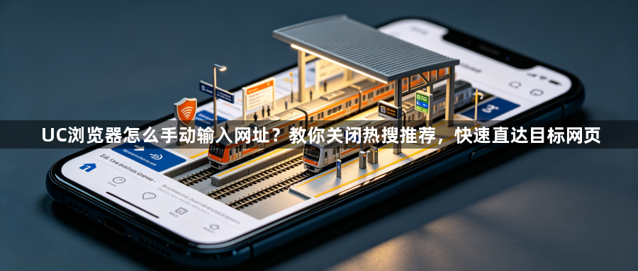 UC浏览器怎么手动输入网址？教你关闭热搜推荐，快速直达目标网页1