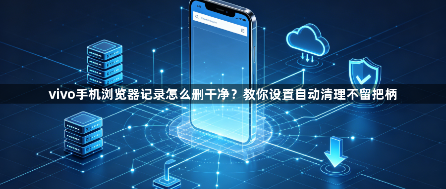 vivo手机浏览器记录怎么删干净？教你设置自动清理不留把柄1