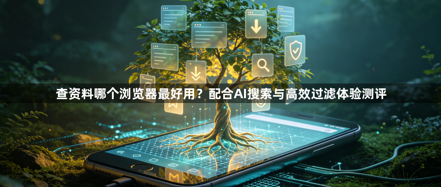 查资料哪个浏览器最好用？配合AI搜索与高效过滤体验测评1