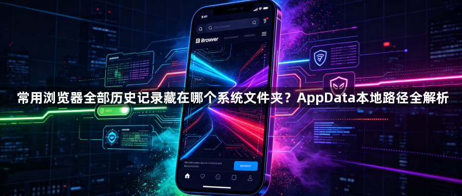 常用浏览器全部历史记录藏在哪个系统文件夹？AppData本地路径全解析1
