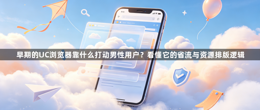 早期的UC浏览器靠什么打动男性用户？看懂它的省流与资源排版逻辑1