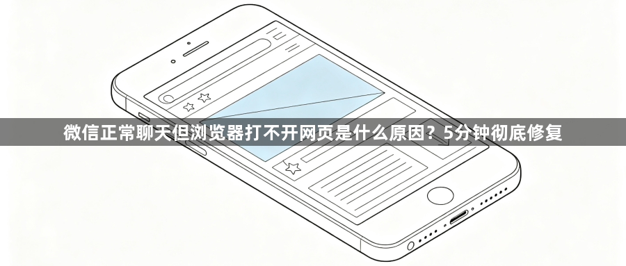 微信正常聊天但浏览器打不开网页是什么原因？5分钟彻底修复1
