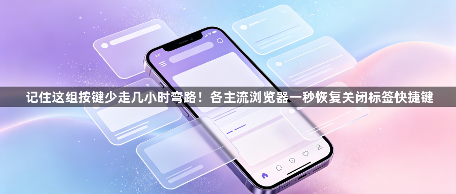 记住这组按键少走几小时弯路！各主流浏览器一秒恢复关闭标签快捷键1