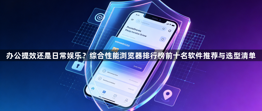 办公提效还是日常娱乐？综合性能浏览器排行榜前十名软件推荐与选型清单1
