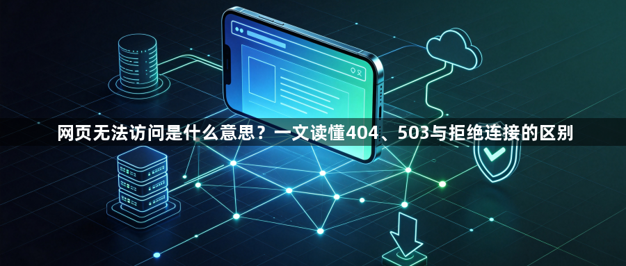 网页无法访问是什么意思？一文读懂404、503与拒绝连接的区别1
