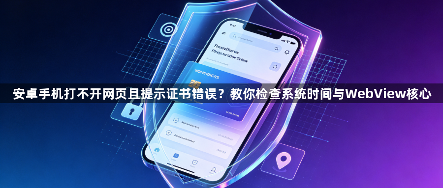 安卓手机打不开网页且提示证书错误？教你检查系统时间与WebView核心1
