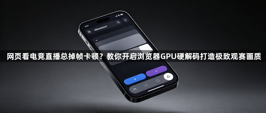 网页看电竞直播总掉帧卡顿？教你开启浏览器GPU硬解码打造极致观赛画质1
